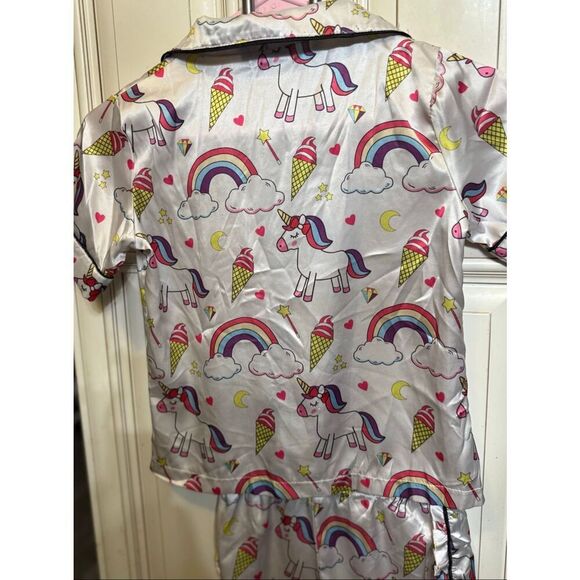 Lola + The Boys Girls Magical Unicorn Top and Shorts Set Multicolor Size 8 - Picture 10 of 13